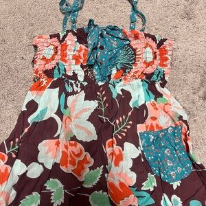Floral Smocked Sundress with Pockets